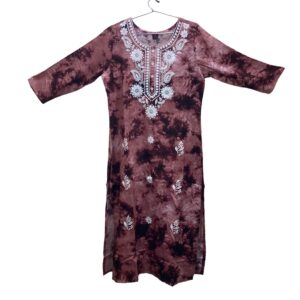 Trending Tie Dye Printed Long Kurti