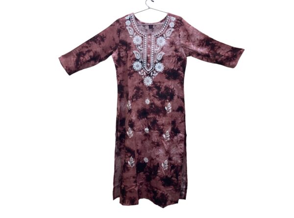 Trending Tie Dye Printed Long Kurti