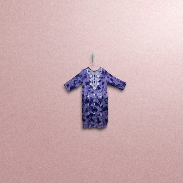 Trending Tie Dye Printed Long Kurti - Image 3